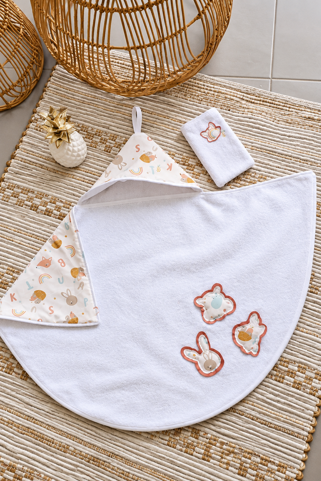 Cape de bain Petits Explorateurs – Kit bain