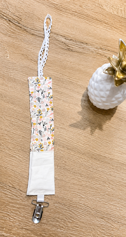 Attache-tétine – Douce prairie fleurie