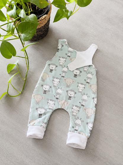 Salopette évolutive bébé – Animaux de la jungle